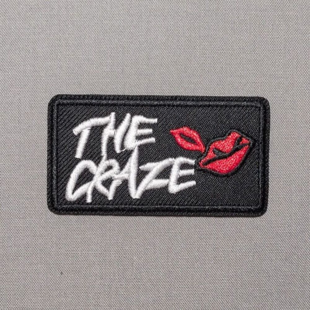 The Craze Red Lips Iron On Patch | Retro Embroidered Patch